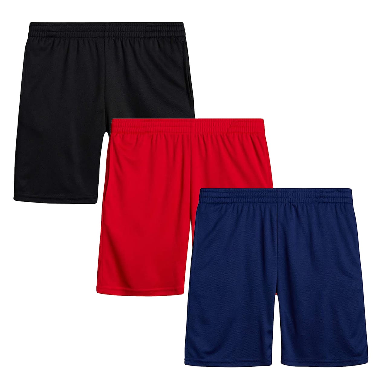 Galaxy by Harvic Boys Active Mesh Basketball Shorts 3 Pack